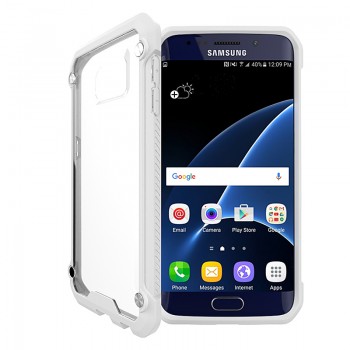 Αντικραδασμική θήκη για τηλέφωνο Samsung Galaxy S7 Edge σε λευκό χρώμα