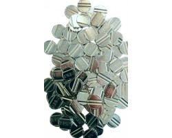 table football tokens steel silver 100 pcs