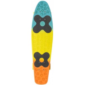skateboard Big JimTricolor 71 cm polypropylene blue/yellow/orange