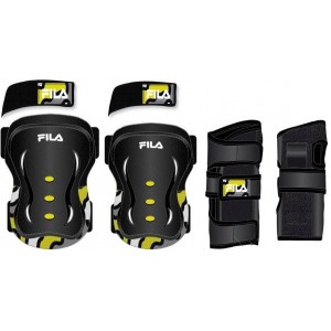 protection set FP skate black/yellow size XXS