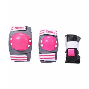 skate protection 3-piece basic pink one-size