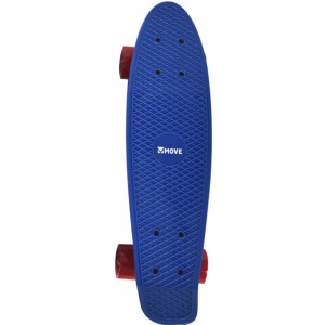 skateboard Old School Retro 57.5 cm aluminium blue