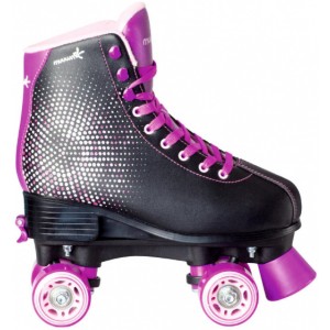 roller skates Discojunior artificial leather black/lilac size 35-38