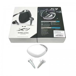 Ασύρματα ακουστικά Bluetooth με θήκη φόρτισης - X7 - 488446 - White