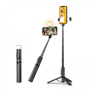 Selfie stick/stand τρίποδο με φακό - Q12S - 884492